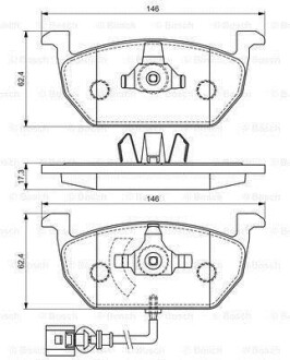 Гальмівні колодки, дискові BOSCH 0 986 494 721