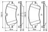 Гальмівні колодки, дискові BOSCH 0986494833 (фото 2)