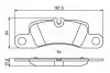 Колодки гальмівні дискові PORSCHE - знято з вир-ва BOSCH 0986494869 (фото 1)