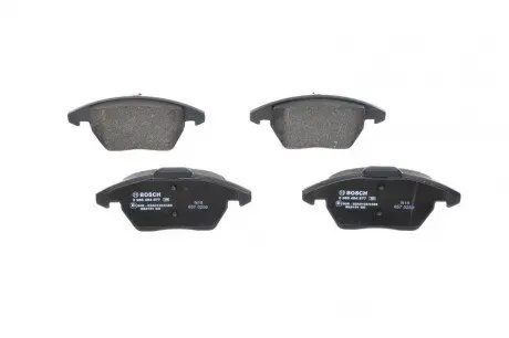 Колодки гальмівні дискові CITROEN/PEUGEOT \&#039;\&#039;F \&#039;\&#039;1,6-2,0 \&#039;\&#039;05-16 BOSCH 0986494877 (фото 1)