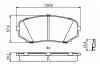 ТОРМОЗНЫЕ КОЛОДКИ, ДИСКОВЫЕ BOSCH 0 986 494 879 (фото 1)
