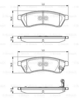 Гальмівні колодки. BOSCH 0 986 495 168