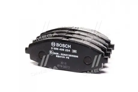 Гальмівні колодки до дисків (знято з виробництва, заміна 0986424512) BOSCH 0986495224 (фото 1)