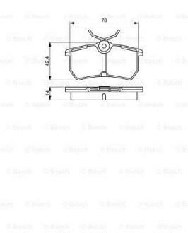 Гальмівні колодки BOSCH 0 986 495 227 (фото 1)