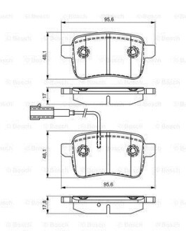 Колодки тормозные. BOSCH 0986495305