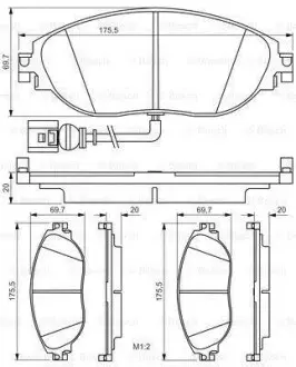 Колодки тормозные. BOSCH 0 986 495 350 (фото 1)