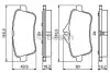 Комплект гальмівних колодок із 4 шт. дисків BOSCH 0986495403 (фото 1)