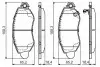 Гальмівні колодки передні TRANSIT 00- BOSCH 0986495443 (фото 1)