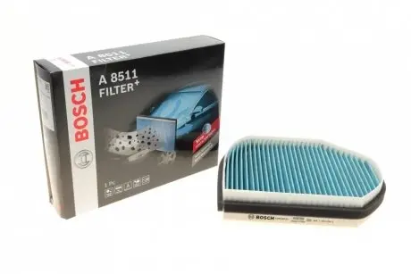 Фільтр салону з активованим вугіллям BOSCH 0 986 628 511