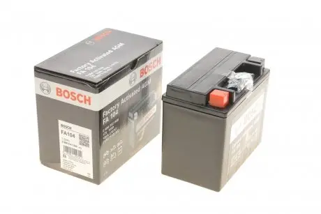 Акумуляторна батарея 10Ah/150A (150x87x130/+L/B0) (AGM) Factory Activated AGM BOSCH 0 986 FA1 040