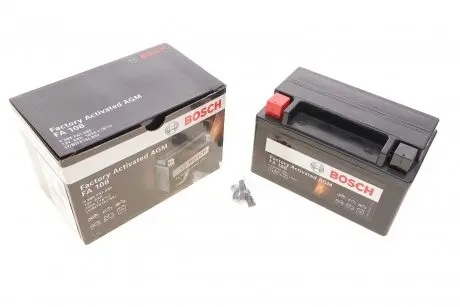 Аккумулятор 6Ah/100A (AGM) Factory Activated AGM (150x87x93/+L/B0) BOSCH 0 986 FA1 080 (фото 1)