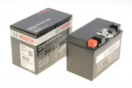 Акумуляторна батарея 11.2Ah/220A (150x88x110/+L/B0) (AGM) Factory Activated AGM BOSCH 0 986 FA1 130