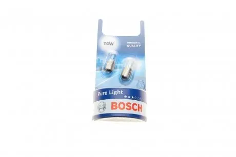 Лампочка Pure Light допоміжна T4W (12 В, 4 Вт, тип гнізда: BA9S основна лампа) BOSCH 1 987 301 023