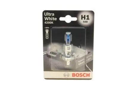 Лампочка Ultra White галоген H1 (12 В, 55 Вт, тип гнізда: P14,5S) BOSCH 1 987 301 088