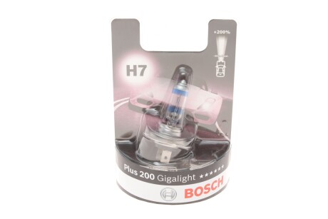 Автолампа H7 12V 55W PX26d Plus 200 Gigalight BOSCH 1987301145