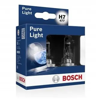 Лампа 12V H7 55W PX26D PURE LIGHT (заміна на 1987301411) BOSCH 1 987 301 406 (фото 1)