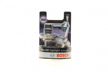 Автолампа H4 12V 60/55W P43t Plus 120 Gigalight DBL BOSCH 1 987 301 425