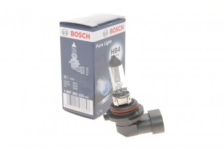 Автолампа HB4 12V 51W P22d Pure Light BOSCH 1 987 302 153