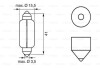 Автолампа C15W 12V 15W SV8.5-8 (1шт) 15.5x41 BOSCH 1 987 302 238 (фото 6)