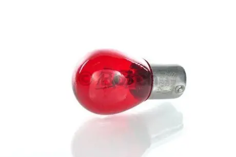 Лампочка (відпуск. 1шт) P21W 12В 21Вт BA15S основна лампа Pure Light, червона BOSCH 1 987 302 262