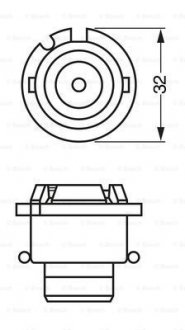 Автолампа D4S 42V 35W P32d-5 Xenon 4200K BOSCH 1 987 302 906