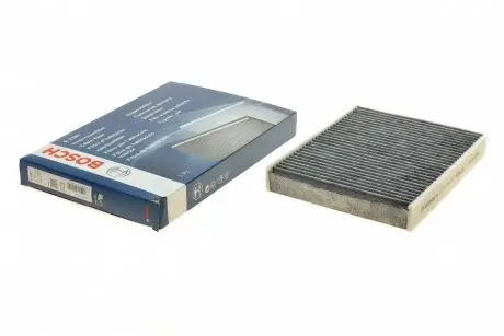 Фильтр салона Ford Fiesta 01-10/Fusion 02-12 (угольный) BOSCH 1987432387