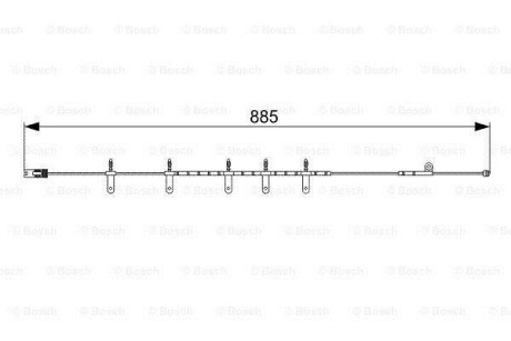 Датчик зносу гальмівних колодок BOSCH 1 987 473 015