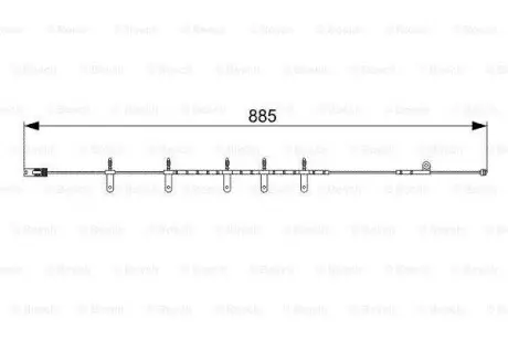 Датчик зносу гальмівних колодок BOSCH 1 987 473 015