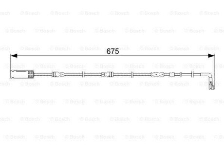 Датчик износа тормозных колодок (передних) BMW 3 (E90/E92/E93) 07-13 (L=675mm) BOSCH 1 987 473 051