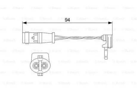 Датчик зносу гальмівних колодок MB A-class (W176)/E-class (W213) 12- BOSCH 1 987 474 553