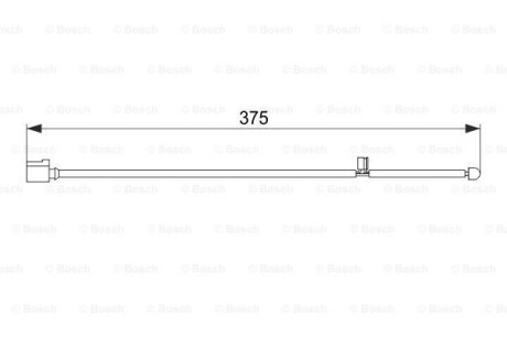 Датчик износа тормозных колодок (передних) VW Touareg/Porsche Cayenne 02-10 (L=375mm) BOSCH 1 987 474 562