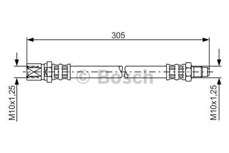 Гальмівний шланг BOSCH 1987476003
