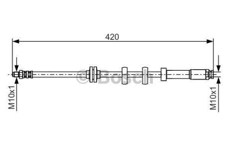 Гальмівний шланг BOSCH 1987476637