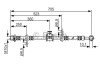 HONDA гальмівний шланг передн.прав. Accord -98, ROVER 600 -99 BOSCH 1987476754 (фото 1)