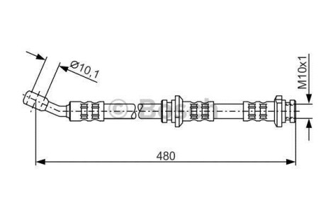 Гальмівний шланг BOSCH 1987476802