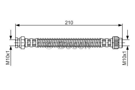 Гальмівний шланг BOSCH 1987476867 (фото 1)