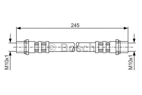 Шланг гальмівний BOSCH 1 987 476 904 (фото 1)