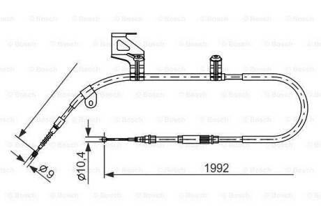 Тормозной трос BOSCH 1987477244