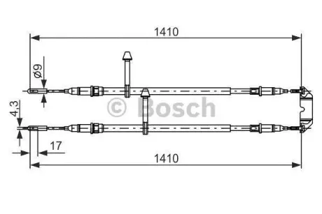 Гальмівний трос BOSCH 1987477245