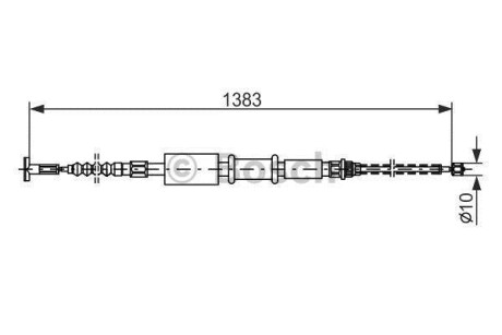 Гальмівний трос BOSCH 1987477826