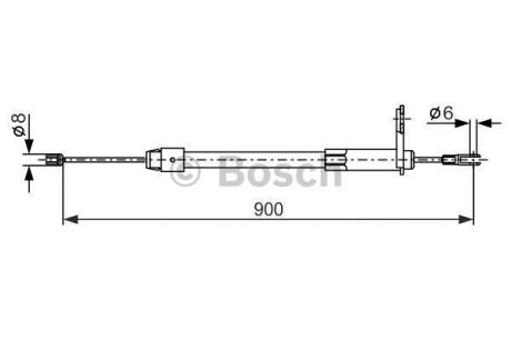 Тормозной трос BOSCH 1 987 477 847