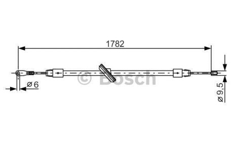 Гальмівний трос BOSCH 1987477902