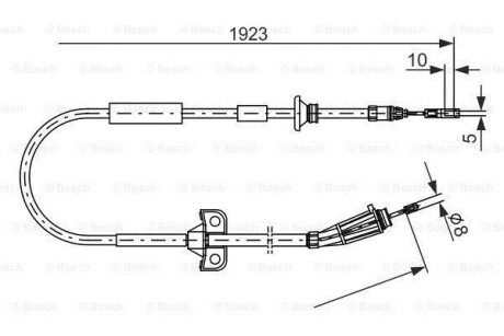 Гальмівний трос BOSCH 1987477999