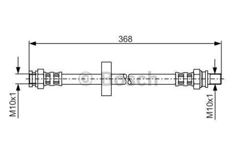 Шланг гальм. задн. SMART FORTWO -07 BOSCH 1987481180