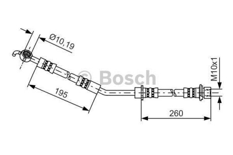 Гальмівний шланг BOSCH 1987481407