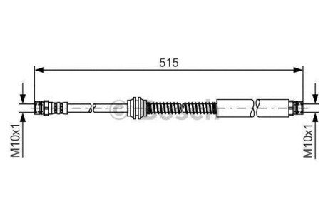 Шланг гальм. CADDY III -15 BOSCH 1987481447