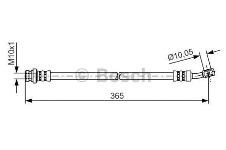 Шланг тормозной (задний) Hyundai Tucson 04-(R) BOSCH 1 987 481 456