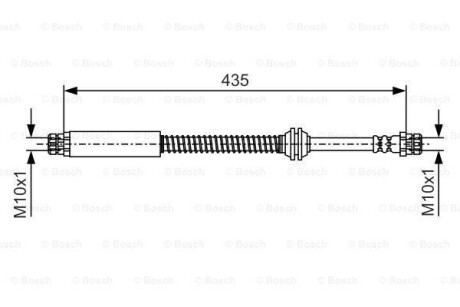 Шланг гальмівний BOSCH 1 987 481 459