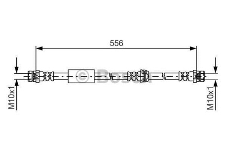 Гальмівний шланг BOSCH 1987481593 (фото 1)