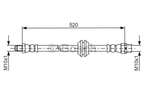 Гальмівний шланг MINI Countryman \'\'F \'\'1,6-2,0 \'\'10>> BOSCH 1987481680